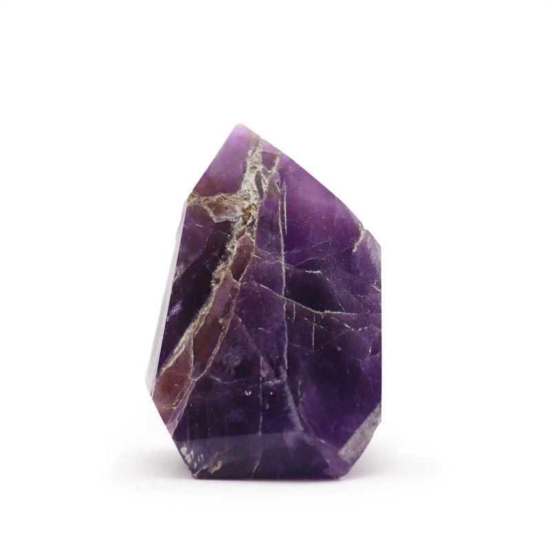 Bulk Edelsteenpunten ca. 6 cm (0,5 KG) – Afrikaanse Amethist (ca. 8 stuks)