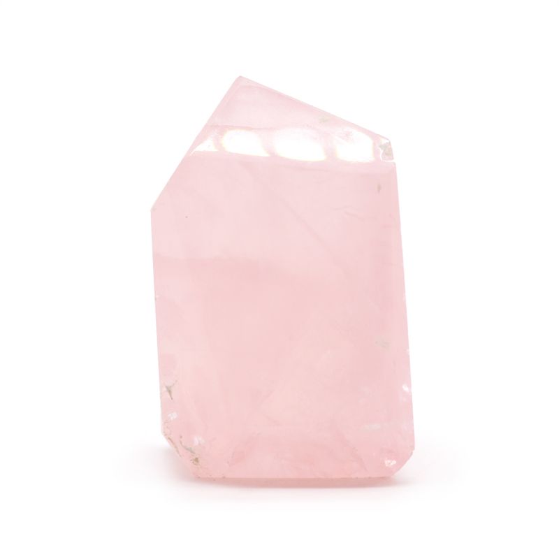 Bulk Edelsteenpunten ca. 6 cm (0,5 KG) – Indiase Rozenkwarts (ca. 8 stuks)