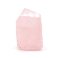 Bulk Edelsteenpunten ca. 6 cm (0,5 KG) – Indiase Rozenkwarts (ca. 8 stuks)