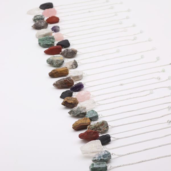 Pendulum Starterset Edelstenen (12x 3 Kristallen) 4 cm – Ruwe Kristallen
