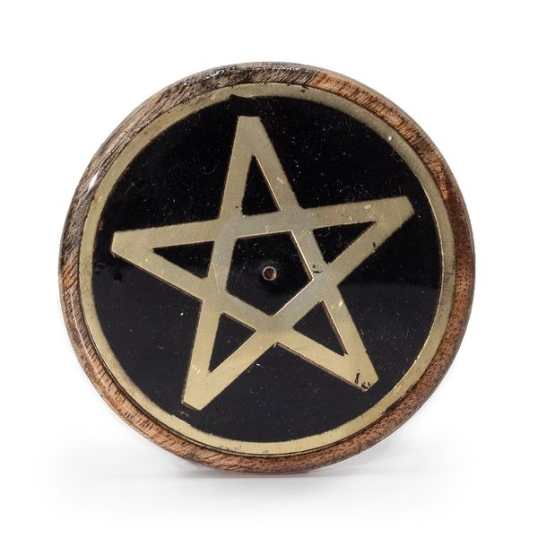 Goud & Zwart op Mangohout - Pentagram
