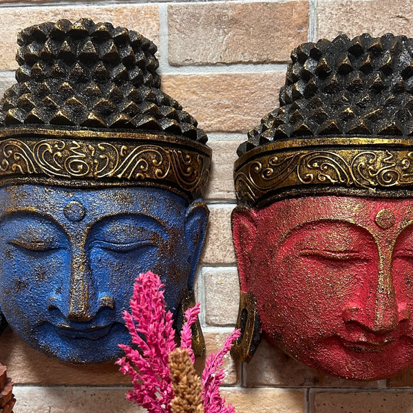 Huisdecoratie Boeddha Hoofden