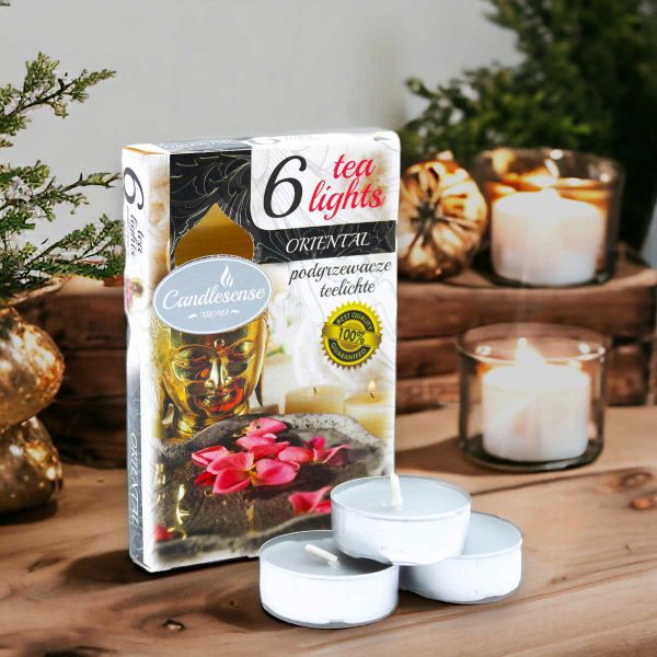 Set van 6 Geparfumeerde Theelichten