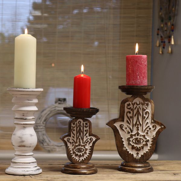 Groothandel Houten Kaarshouders