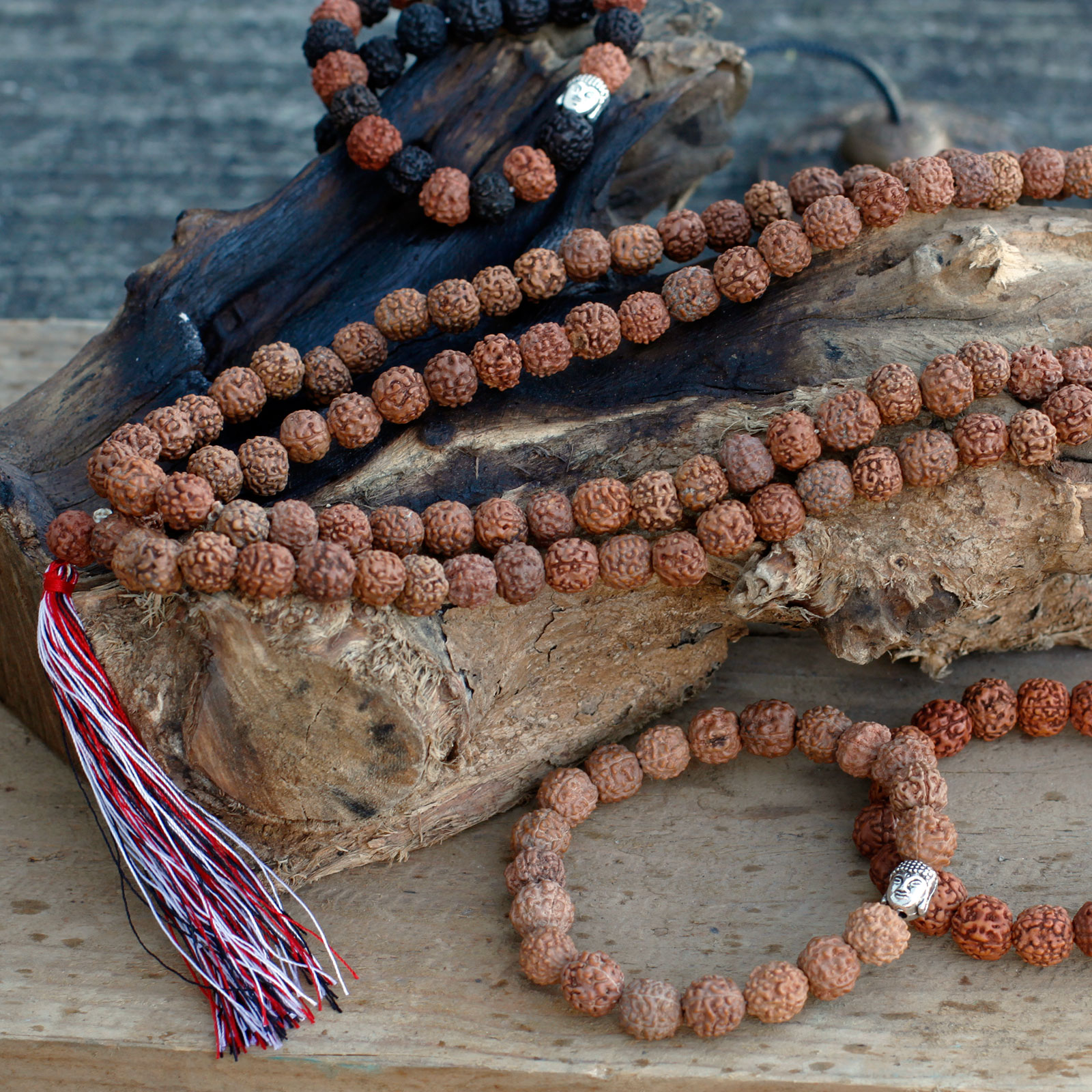 Rudraksha Boeddha Bangle Mala