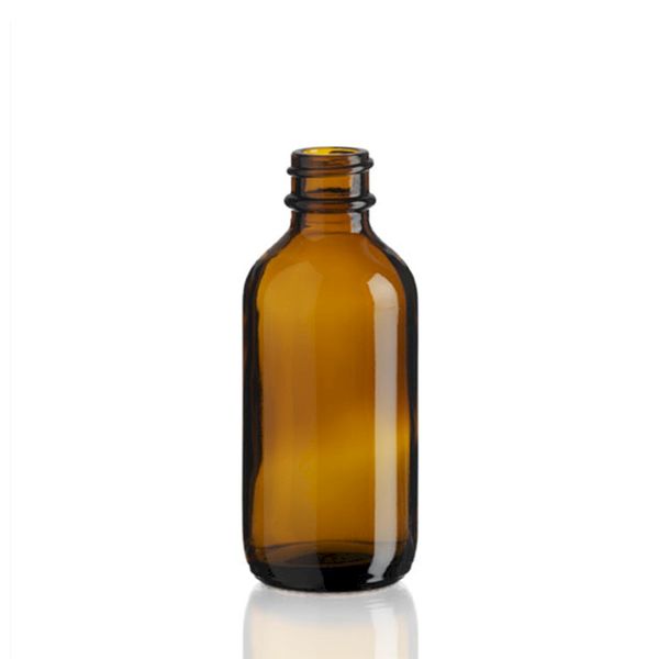 60ml Amber Glazen Boston Fles - Zonder Dop