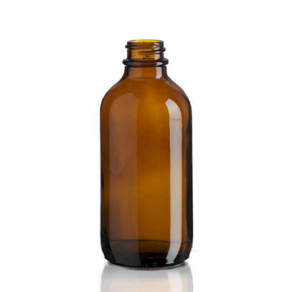 230ml Amber Glazen Boston Fles - Zonder Dop