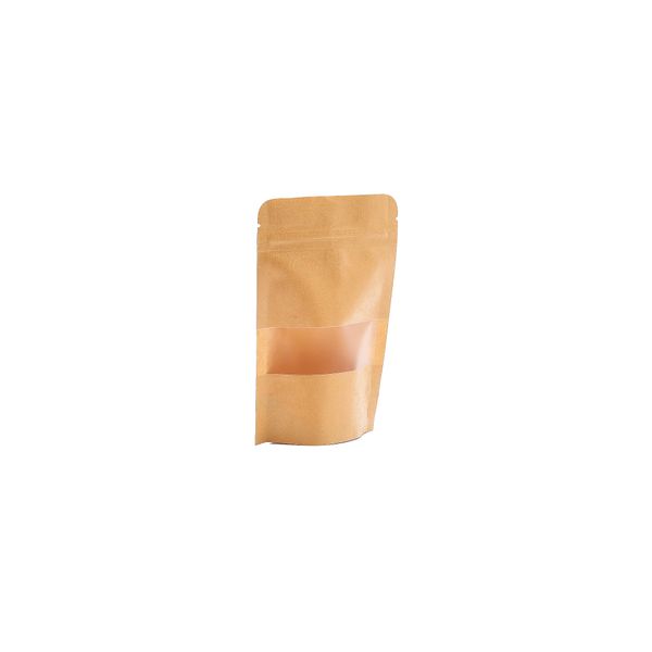 Kraft Papieren Zakjes met Doorzichtig Venster - 10 x 15 cm