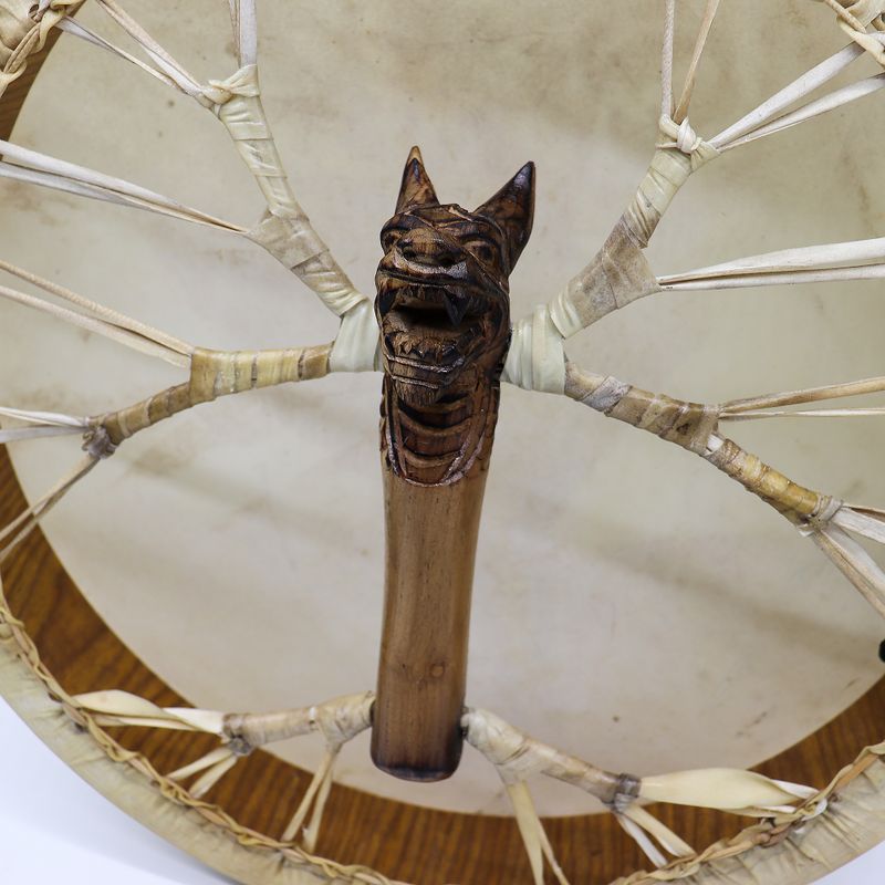 Geest van de Draak Sjamanentrommel met Klopper – Stembaar – 40 cm