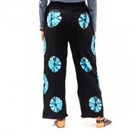 Japanese Style Lounge Pants - Large -Black, Blue