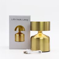 Aanraaklamp - Platte Paddenstoel - Brons