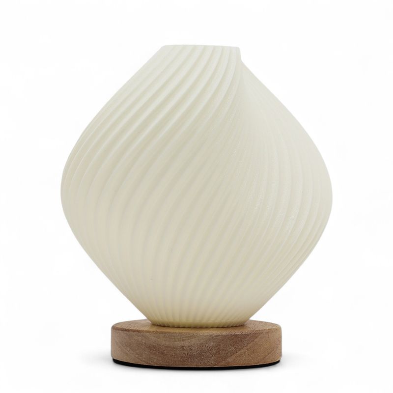 Nieuwe Wave Lamp – Schelp Gedraaid