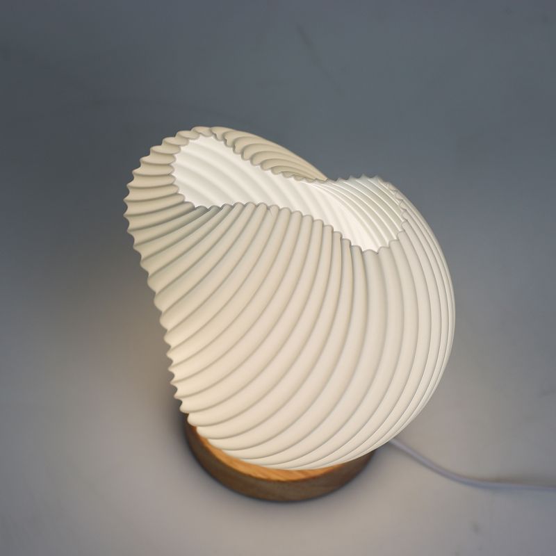 Nieuwe Wave Lamp – Schelp Gedraaid