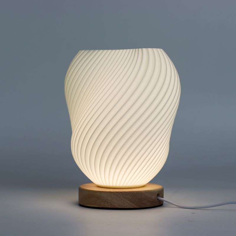Nieuwe Wave Lamp – Schelp Gedraaid