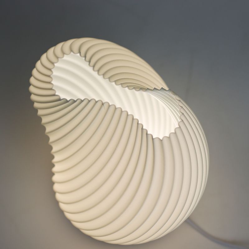 Nieuwe Wave Lamp – Schelp Gedraaid