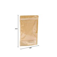 Kraft Full Window Zakjes - 16x24cm