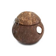 Natuurlijk Kokosnoot Vogelhuisje - met Haak - 13cm