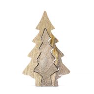 Lost in the Forrest - Kleine Boom in een Boom Houten Decoratie - 15x10cm