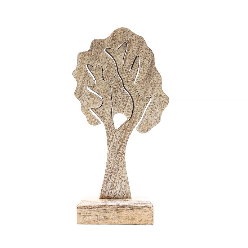 Lost in the Forrest - Enkele Boom 3D Houten Decoratie - 20x10cm