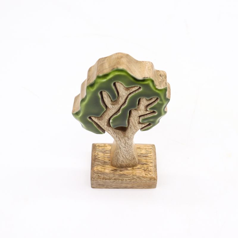 Lost in the Forrest - Enkele Boom 3D Houten Decoratie - 20x10cm