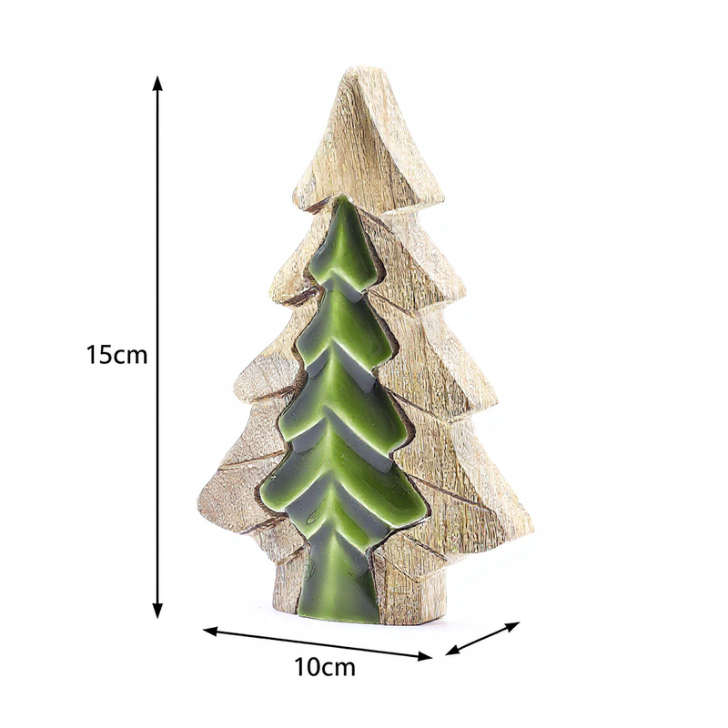 Lost in the Forrest - Kleine Boom in een Boom Houten Decoratie - 15x10cm