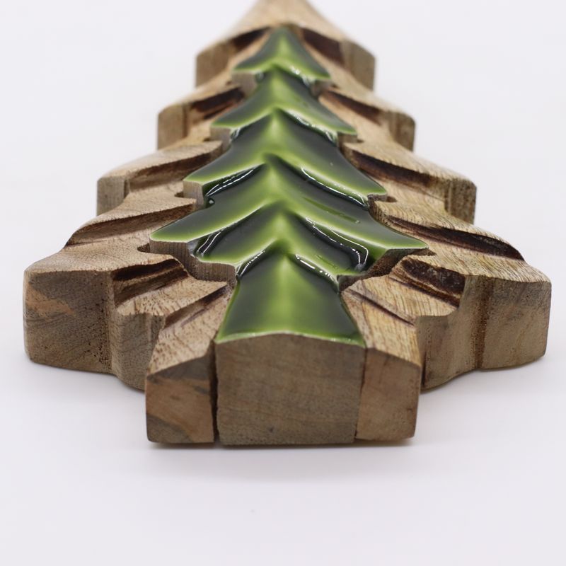 Lost in the Forrest - Kleine Boom in een Boom Houten Decoratie - 15x10cm