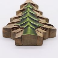 Lost in the Forrest - Kleine Boom in een Boom Houten Decoratie - 15x10cm