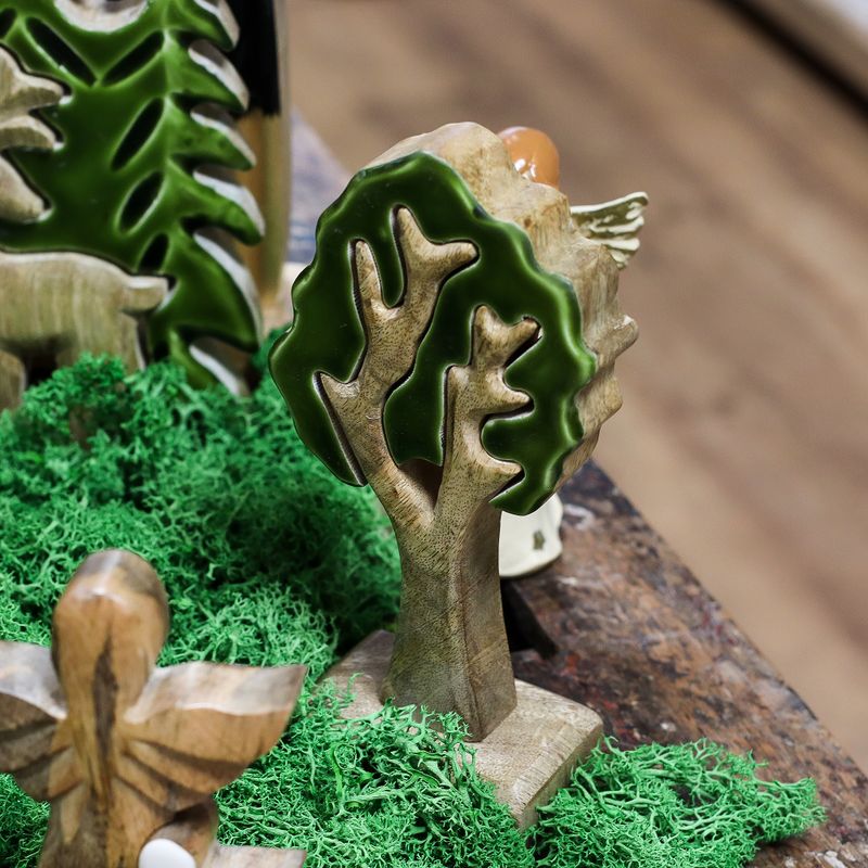 Lost in the Forrest - Enkele Boom 3D Houten Decoratie - 20x10cm