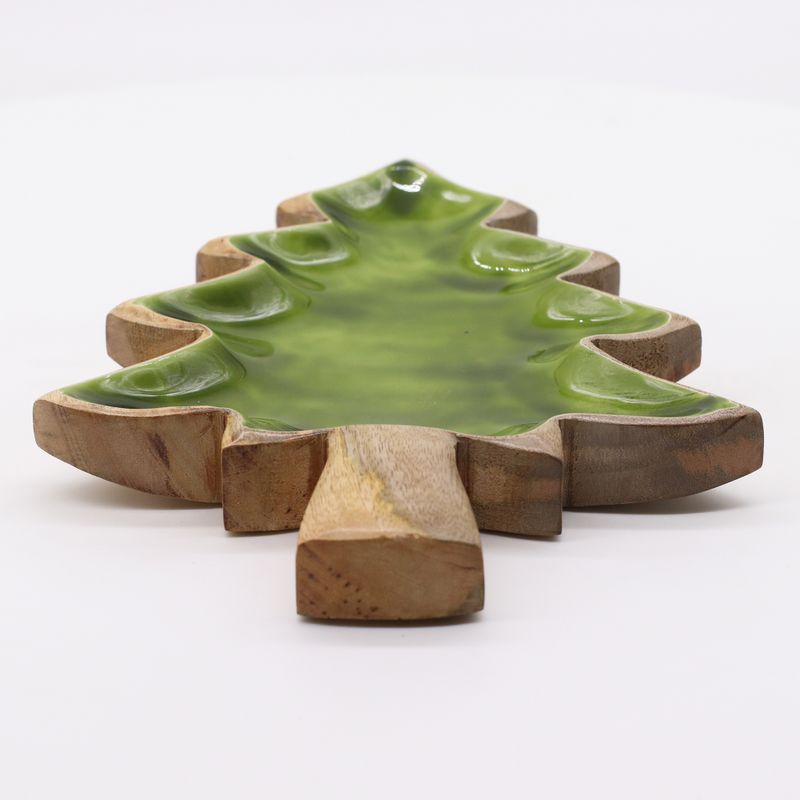 Lost in the Forrest - Emaille Boom Houten Kom - 25x19cm