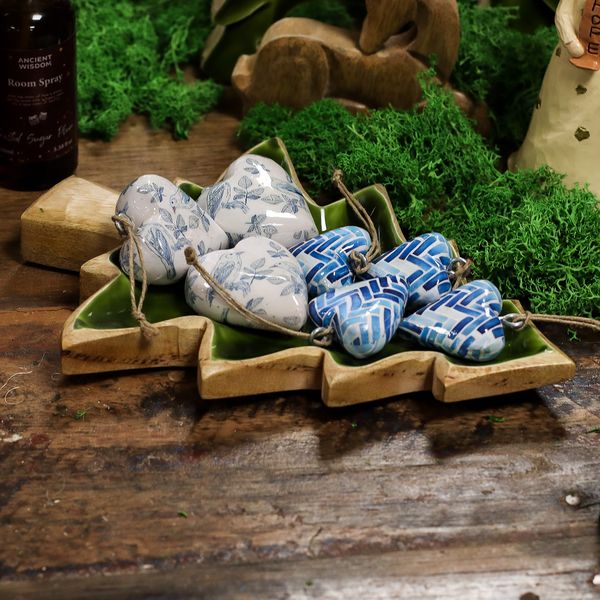 Lost in the Forrest - Emaille Boom Houten Kom - 25x19cm