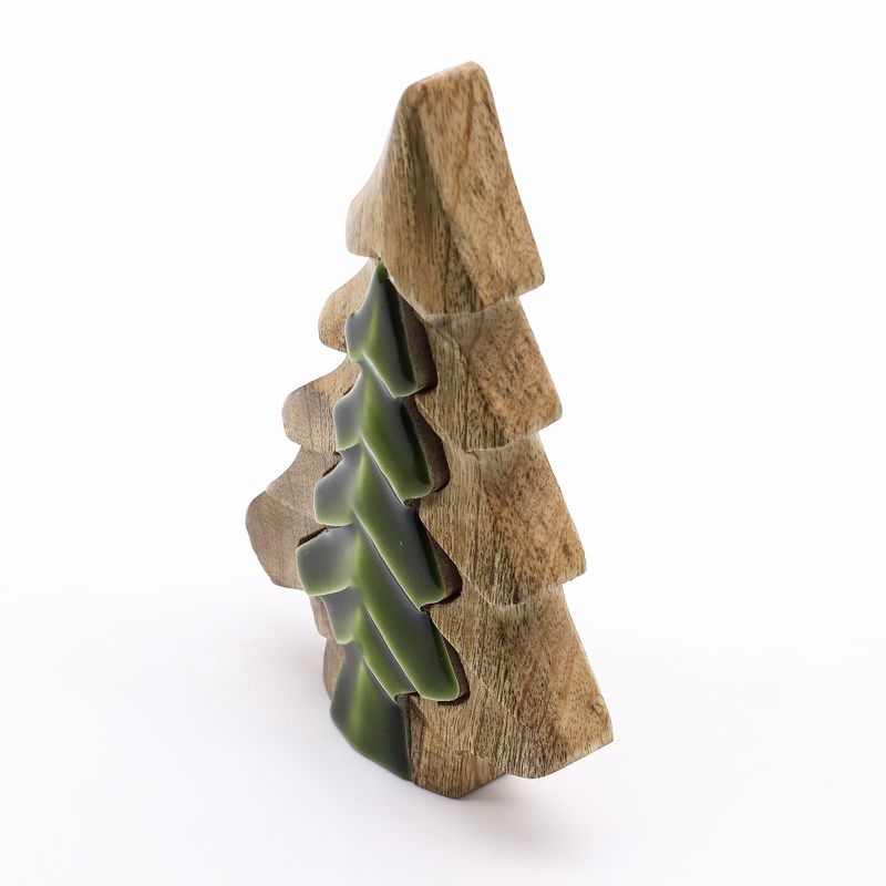Lost in the Forrest - Kleine Boom in een Boom Houten Decoratie - 15x10cm