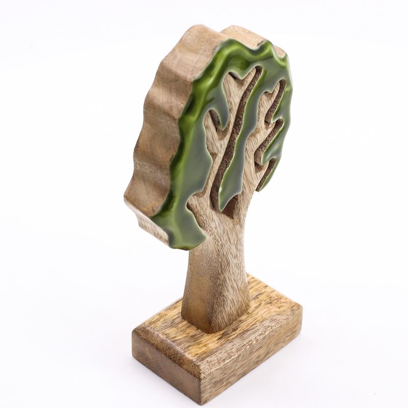 Lost in the Forrest - Enkele Boom 3D Houten Decoratie - 20x10cm