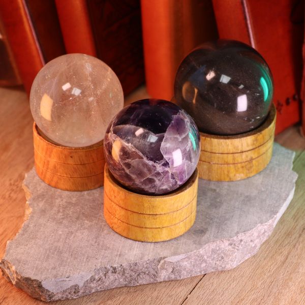 Groothandel Edelsteen Kristallen Bollen met Standaard