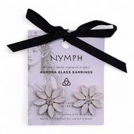 Parel - Vintage Glas - Bloemen - Oorbellen