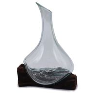 Gesmolten Glas Mini Karaf op Hout