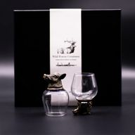 Ondersteboven Glazen (100 ml) – Wilde Boswezens – Antiek Brons