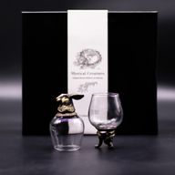 Ondersteboven Glazen (100 ml) – Mystieke Wezens – Antiek Brons