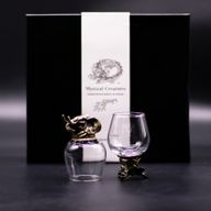 Ondersteboven Glazen (100 ml) – Mystieke Wezens – Antiek Brons