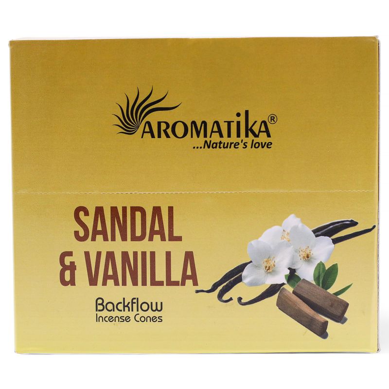 Pak van 10 Masala Terugstroom Wierook - Sandelhout & Vanille