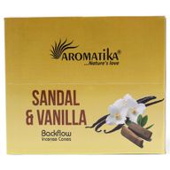 Pak van 10 Masala Terugstroom Wierook - Sandelhout & Vanille