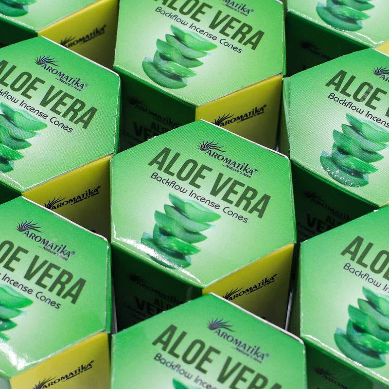 Pak van 10 Masala Terugstroom Wierook - Aloë Vera