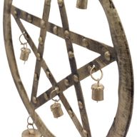 Indiase Klokken – IJzeren Pentagon met Koeienbellen – 25x49cm