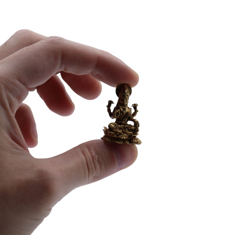 Messing Miniatuur Goden – Laxmi (11 g) – 30 mm