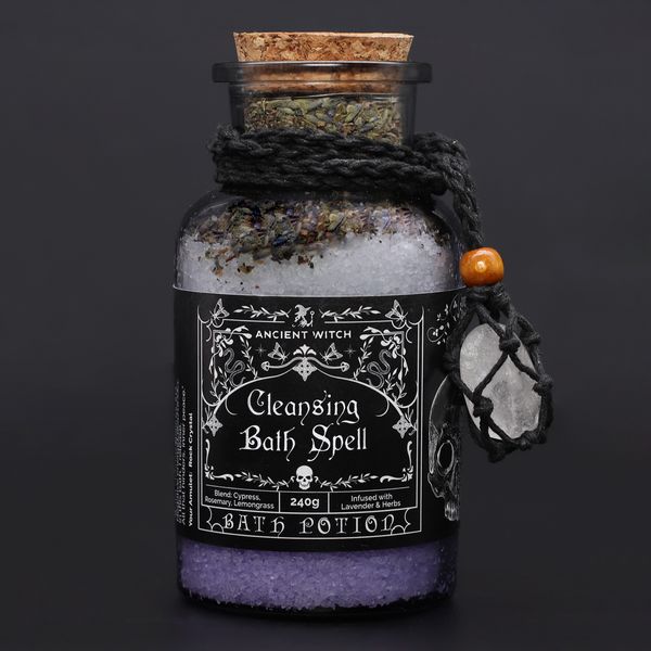 Ancient Witch Bad Toverdrank & Bergkristal Amulet – Reiniging