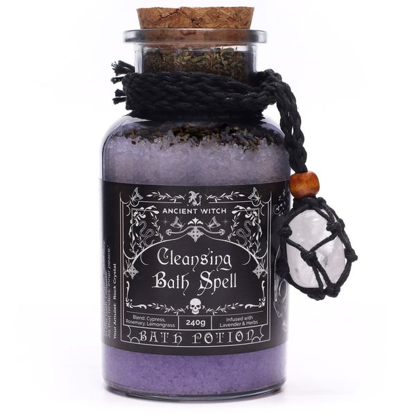 Ancient Witch Bad Toverdrank & Bergkristal Amulet – Reiniging