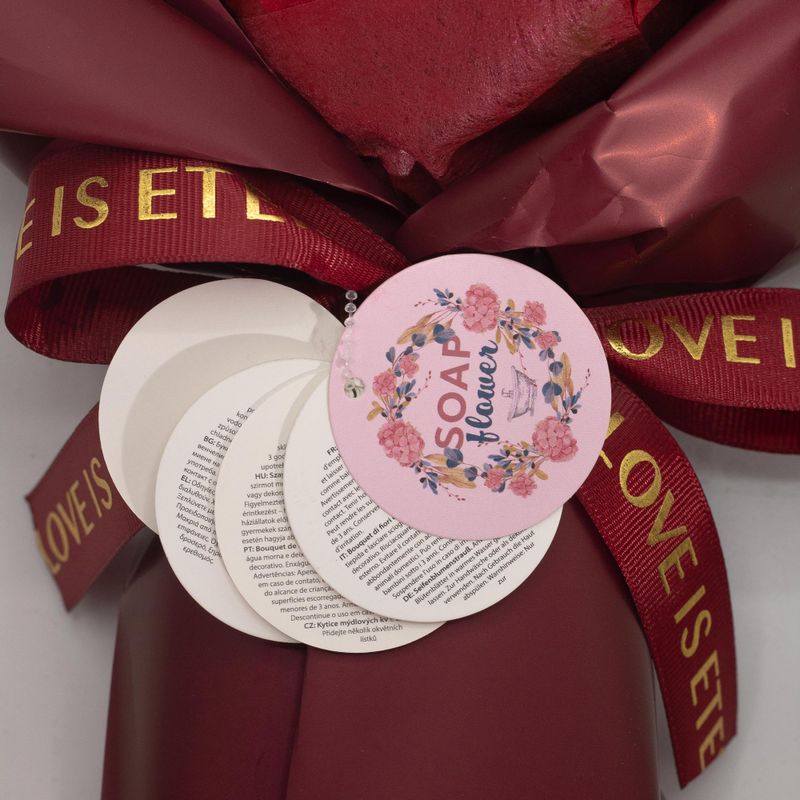 Groot Boeket Rode Rozen – Liefde is Eeuwig – Cadeaubon