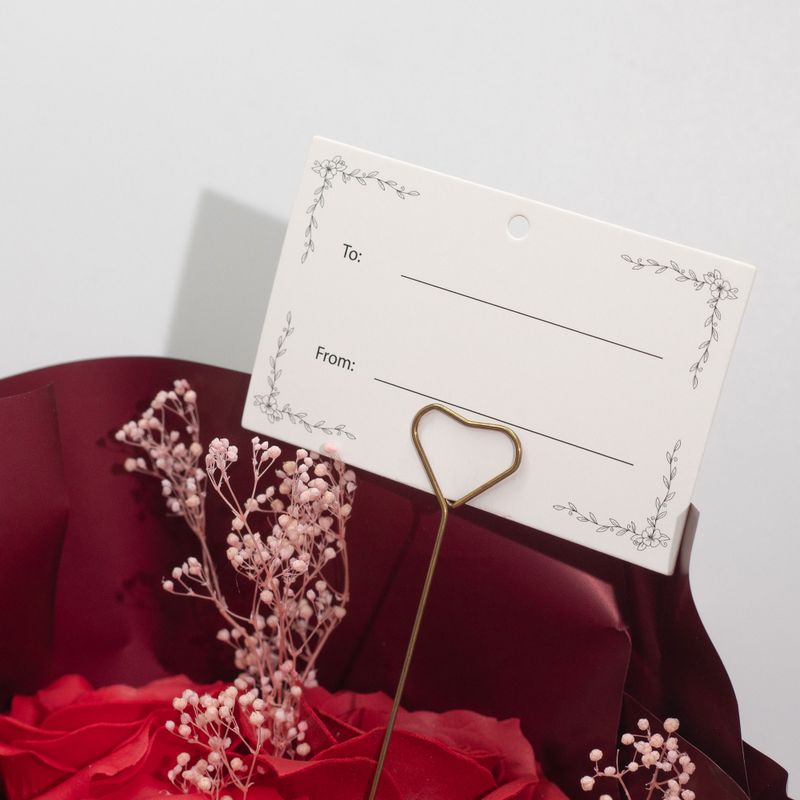 Groot Boeket Rode Rozen – Liefde is Eeuwig – Cadeaubon