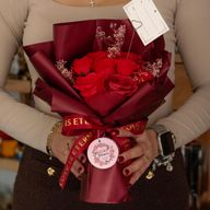 Groot Boeket Rode Rozen – Liefde is Eeuwig – Cadeaubon