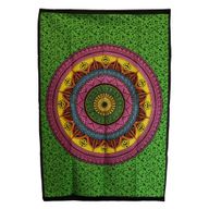 Katoenen Wanddecoratie (70x110cm) - Mandala Levendig
