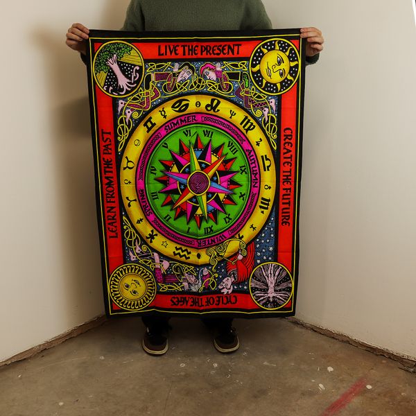 Katoenen Wanddecoratie (70x110cm) - Cirkel van het Leven